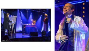 spectacle de magie sur scène Bretagne